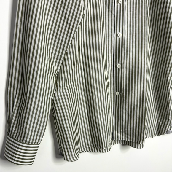 GIEVES & HAWKES Cotton Linen Striped Shirt - Picture 3 of 8